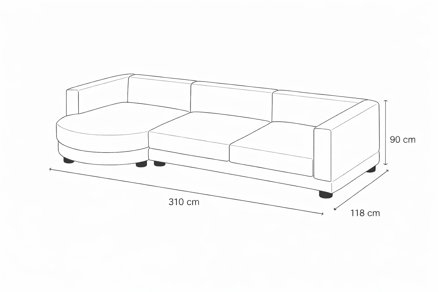 Sala Modular Cocco - 3 plazas