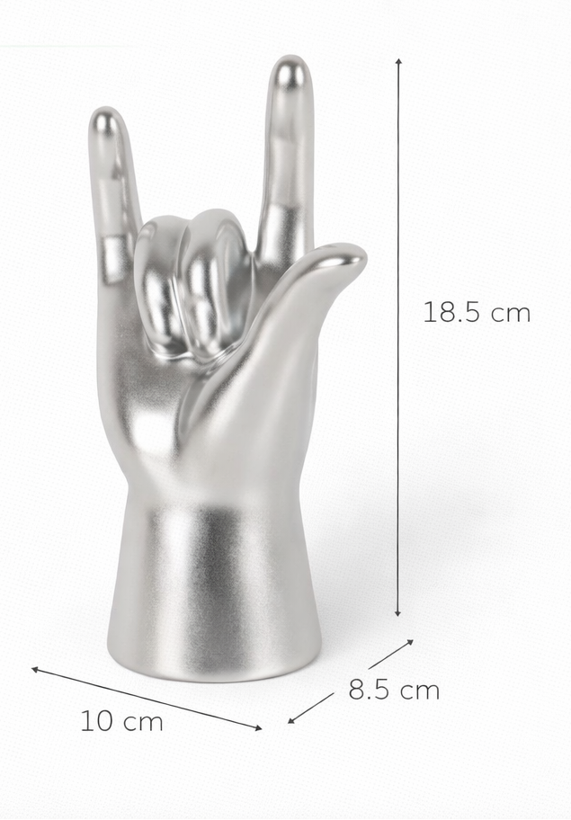 Mano Rock Metálica