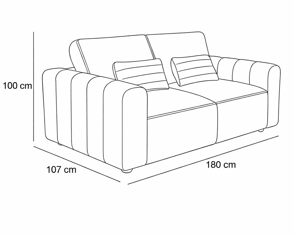 Love Seat Cecchi - 2 plazas