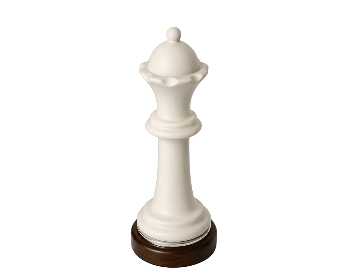 Escultura De Cerámica Ajedrez Reina