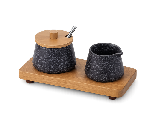Set De Mármol Cremera Y Azucarera Panuk