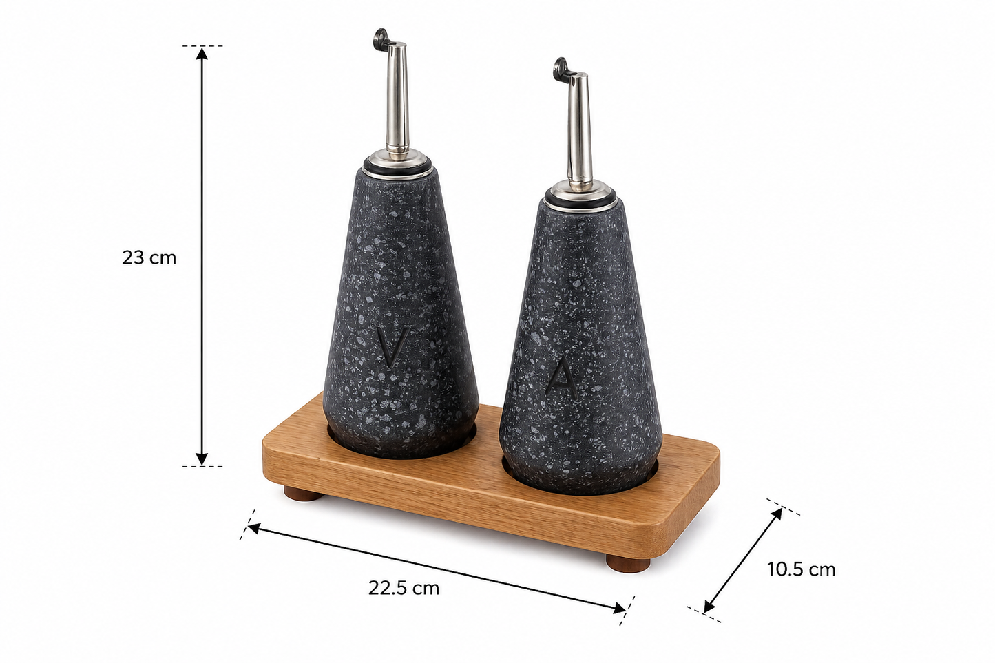Set De Mármol Vinagrera Y Aceitera Panuk