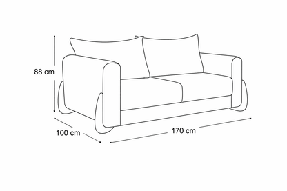 Love Seat Capelli - 2 plazas