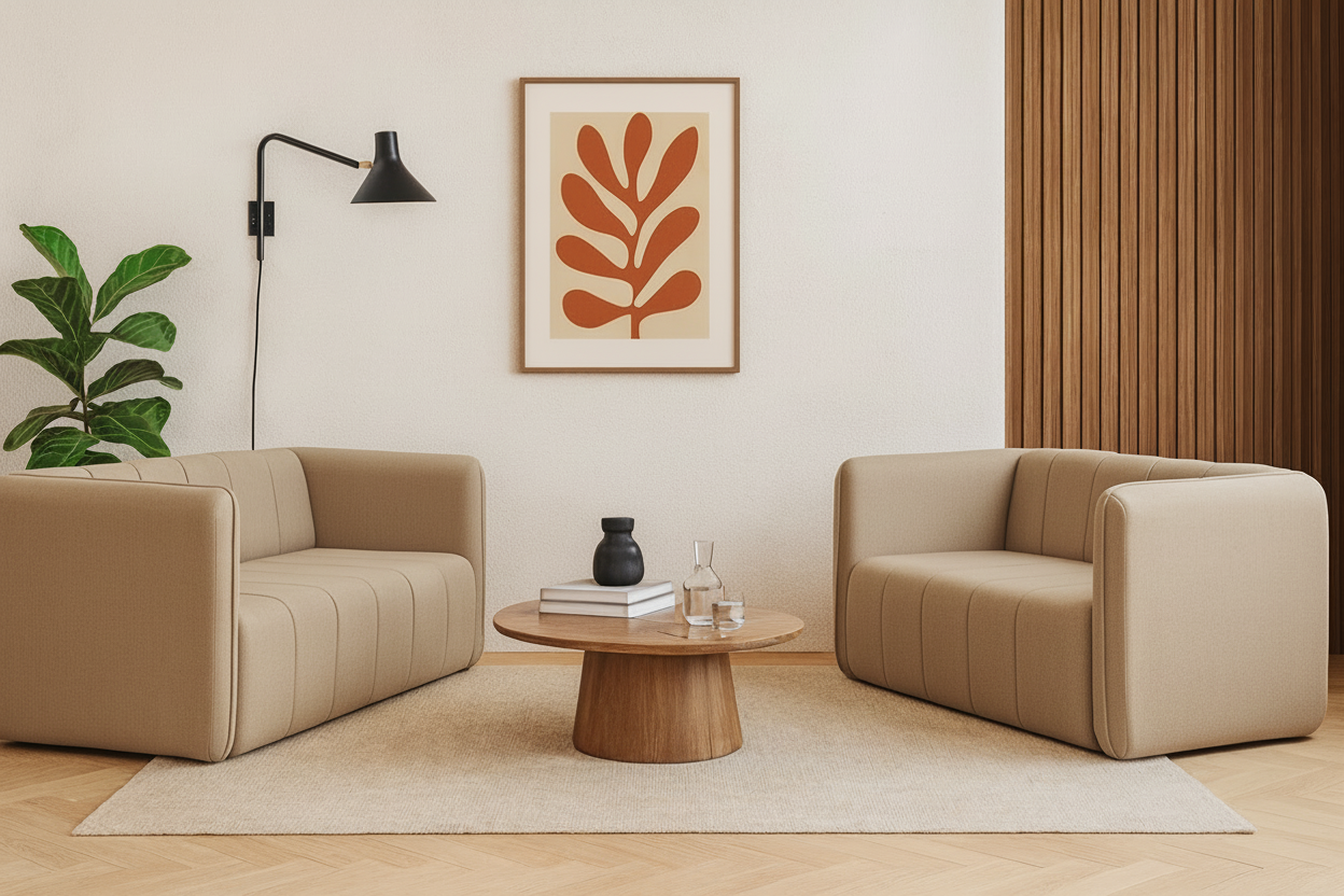 Sala love seat Carlini (2 piezas)