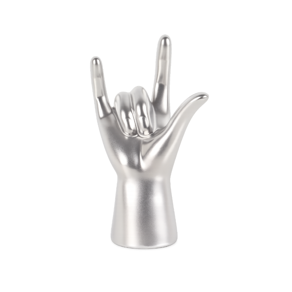Mano Rock Metálica