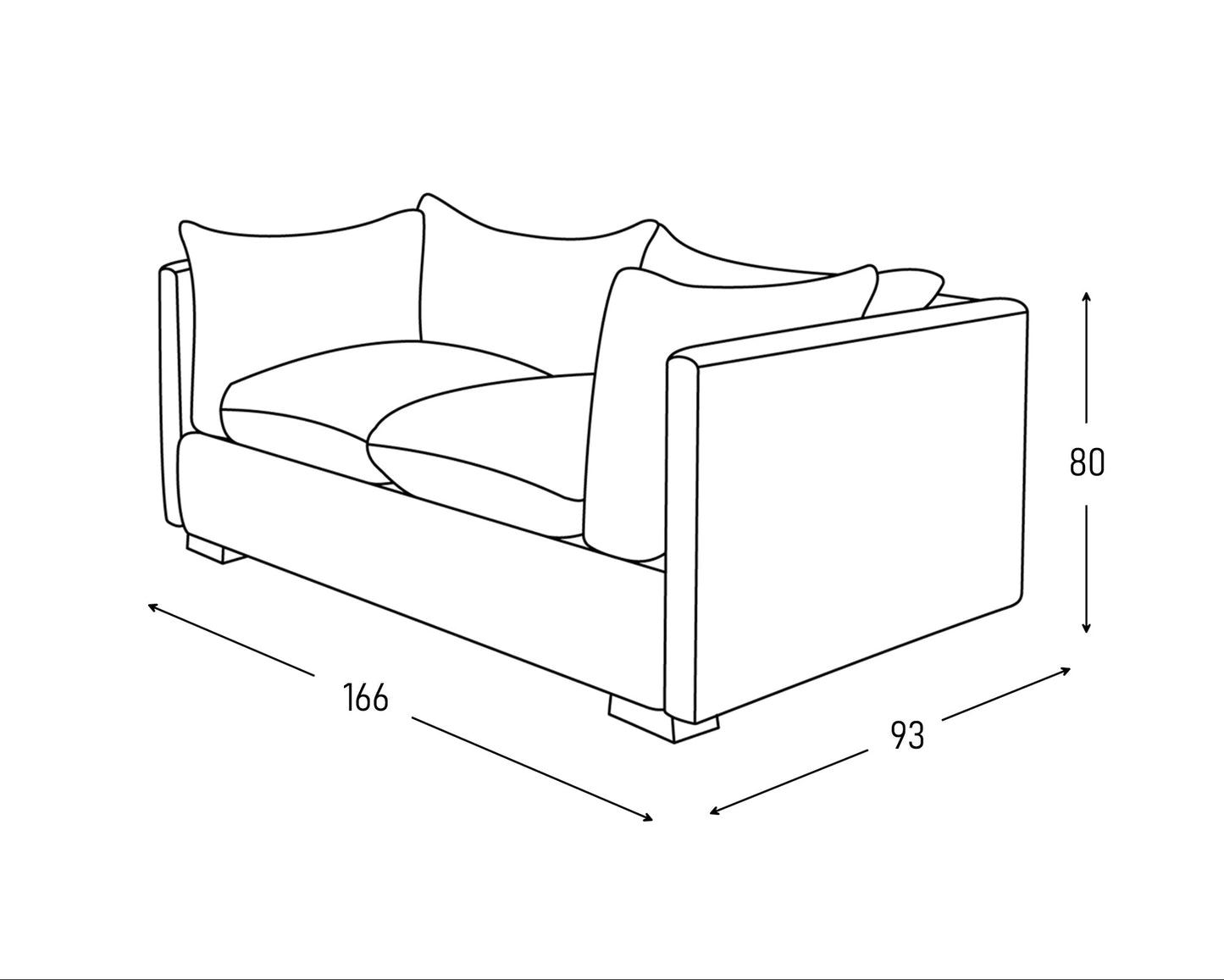 Love Seat Caccia - 2 plazas