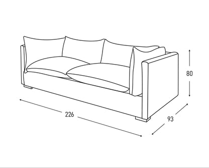 Sofá Cacciatore - 3 plazas