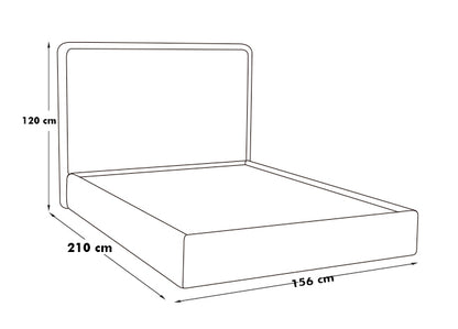 Base de cama Toni Toulouse Blanco (Matrimonial – 156 cm