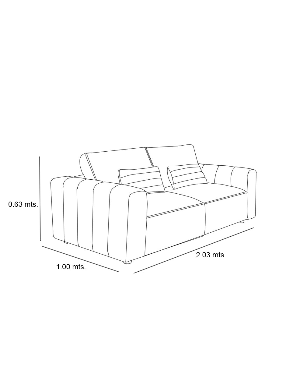 Sofá Cecchini - 3 plazas