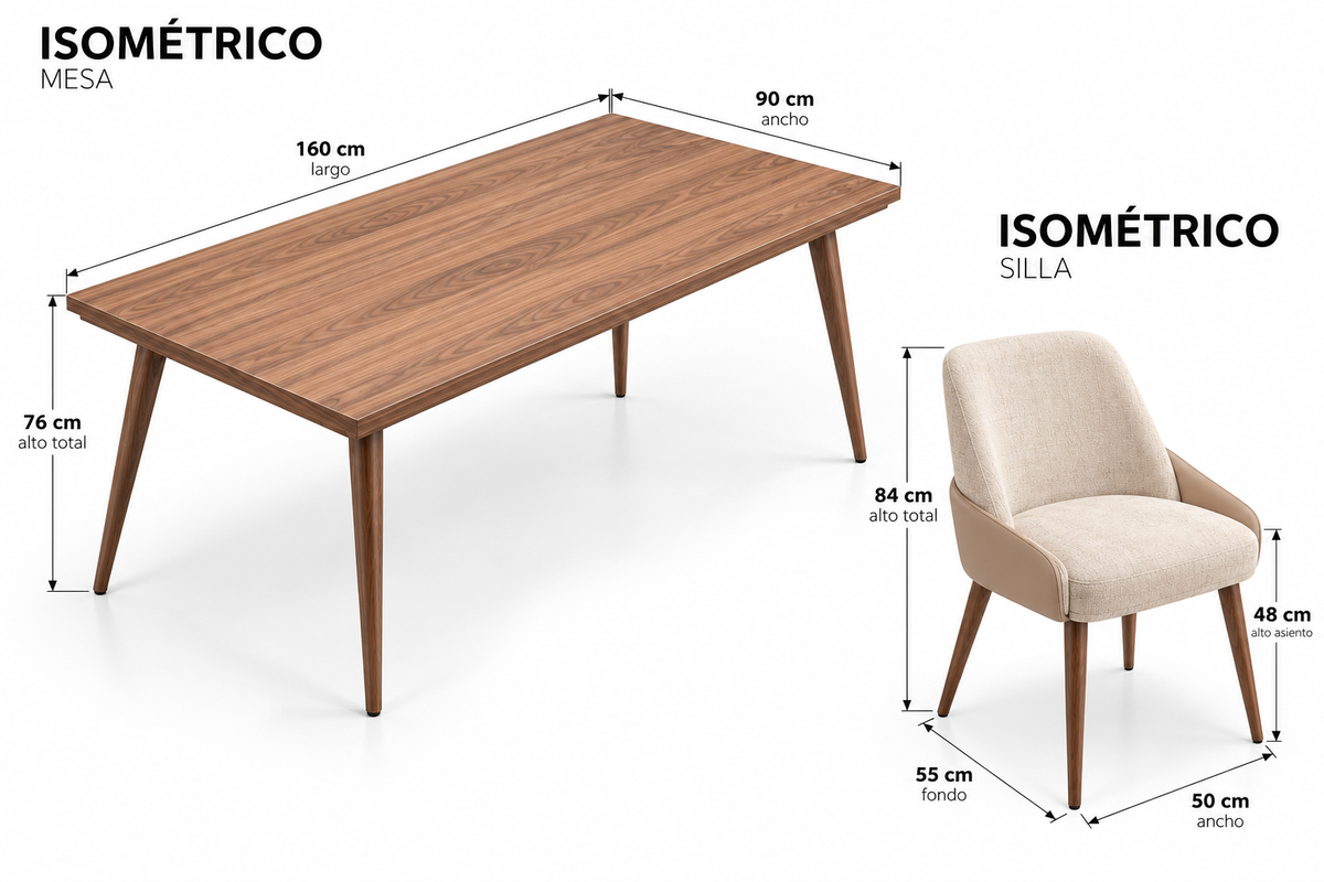 Comedor Panari con 6 sillas