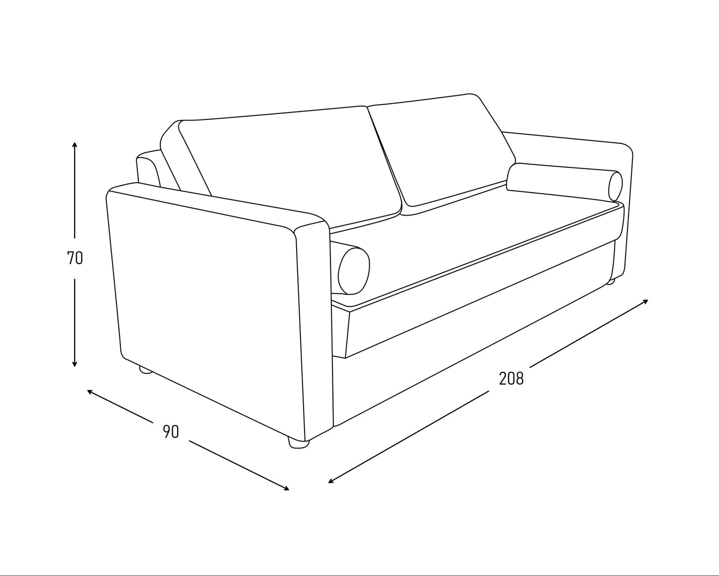 Sofá Capriotti - 3 plazas